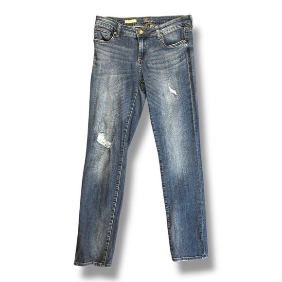 Kut from the Kloth Blue Straight Leg Jeans Sz 6 - Picture 2 of 11